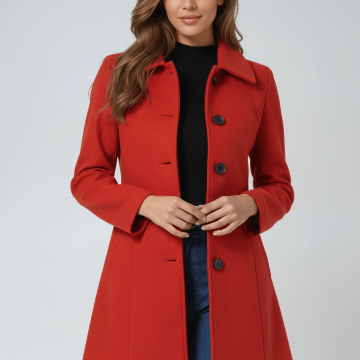 Helena | Abrigo de invierno para mujer con un botón