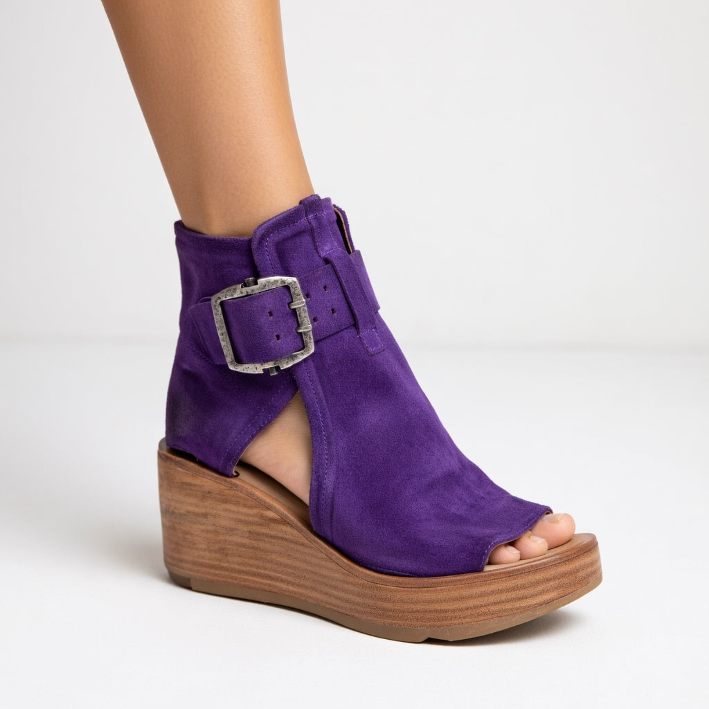 Orélisse™ - Botines con cuña abiertos estilo moderno
