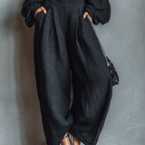 Aurora | Conjunto de hombros al descubierto con pantalón ancho