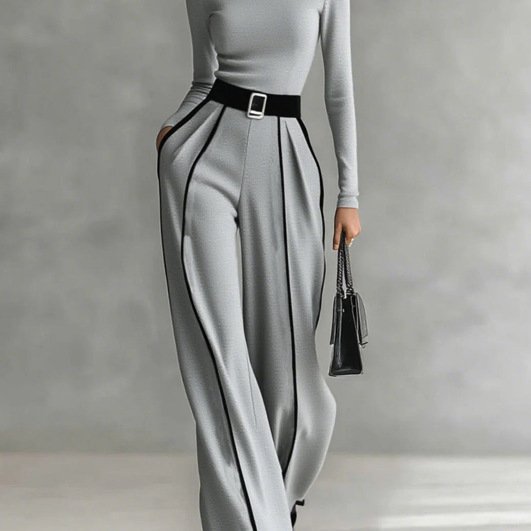 Paula | Conjunto elegante con detalle de contraste