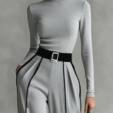 Paula | Conjunto elegante con detalle de contraste