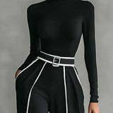 Paula | Conjunto elegante con detalle de contraste