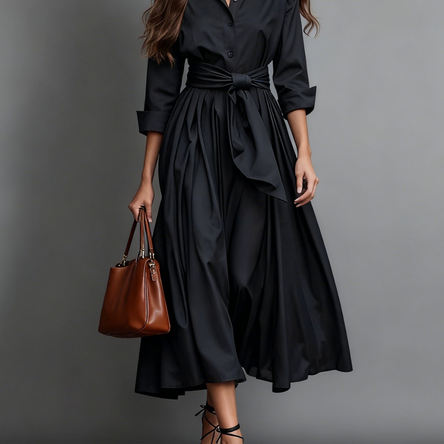 Ari | Elegante Vestido Maxi con Detalle de Lazo