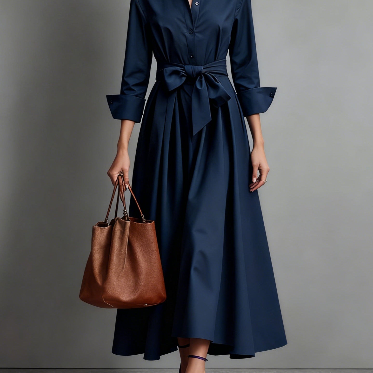 Ari | Elegante Vestido Maxi con Detalle de Lazo