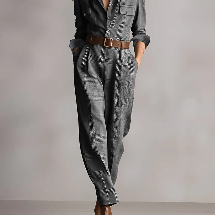 Elena | mono elegante a cuadros