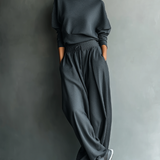 Valentina | Conjunto de Strick Pantalones Anchos