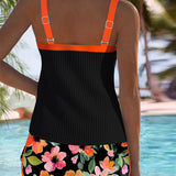 Miriam - Conjunto de tankini elegante de dos piezas