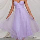 VESTIDO MAXI DE CHIFFON ESTILO PRINCESA