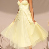 VESTIDO MAXI DE CHIFFON ESTILO PRINCESA
