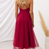 VESTIDO MAXI DE CHIFFON ESTILO PRINCESA