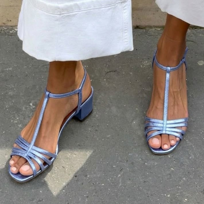 Valeria | Sandalias Doradas Elegancia Diaria