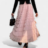 Kristýna - Falda elegante con tul decorativo