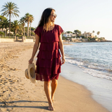 Martina Vestido Midi con Volantes
