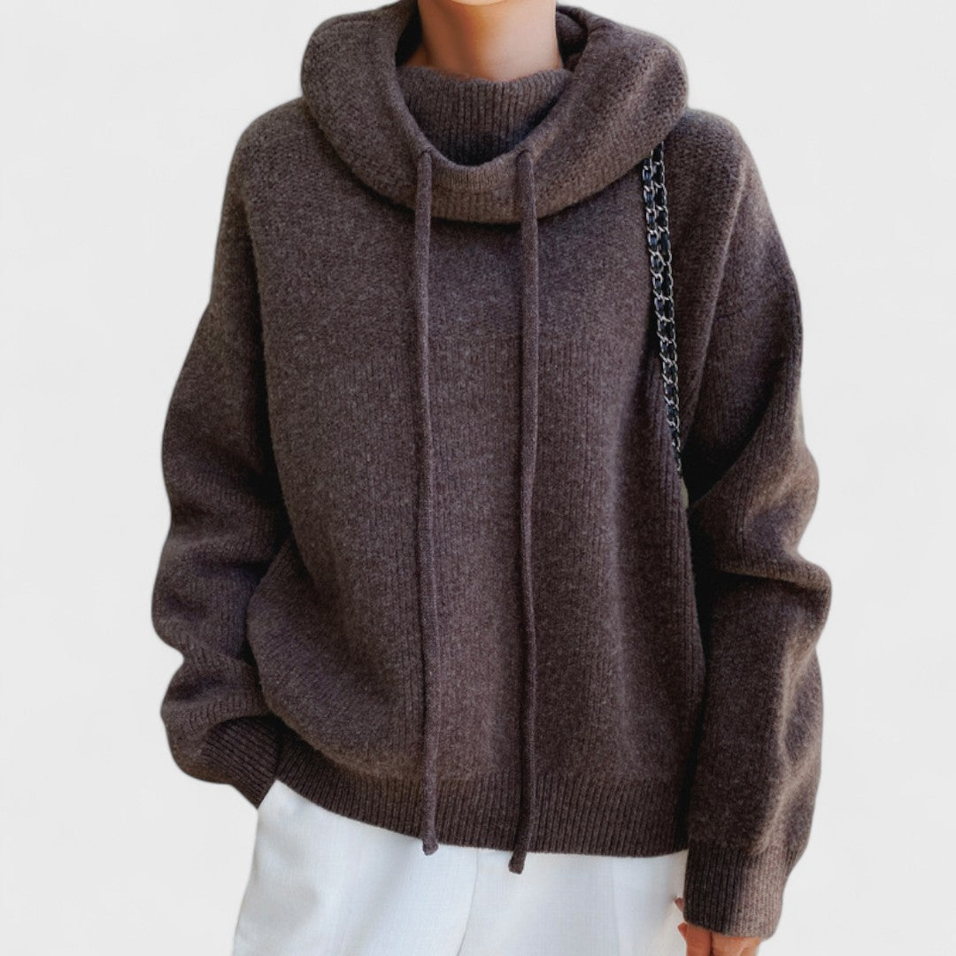 Charlotte - Suéter de cuello alto en lana merino
