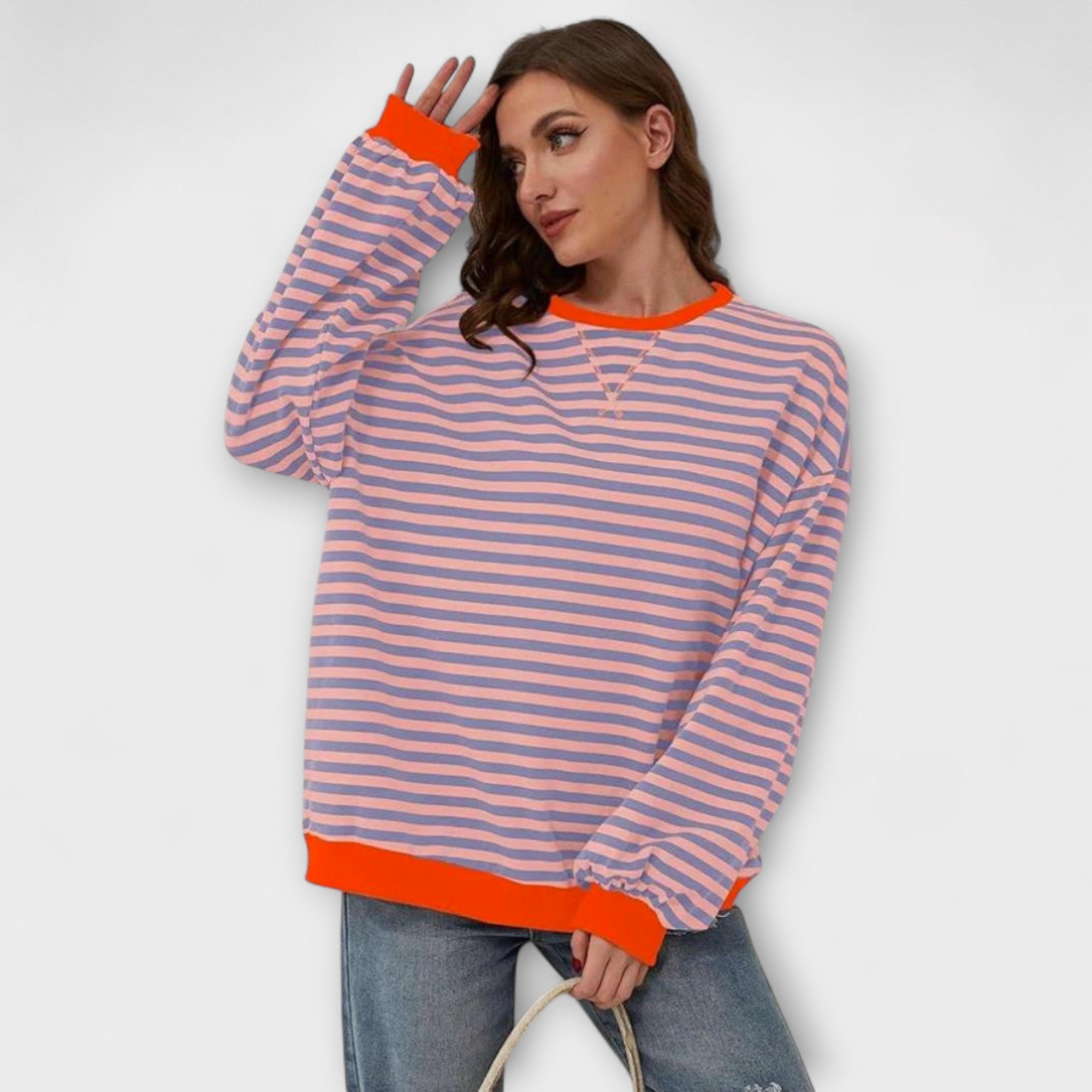 Mary - Suéter Oversize a Rayas