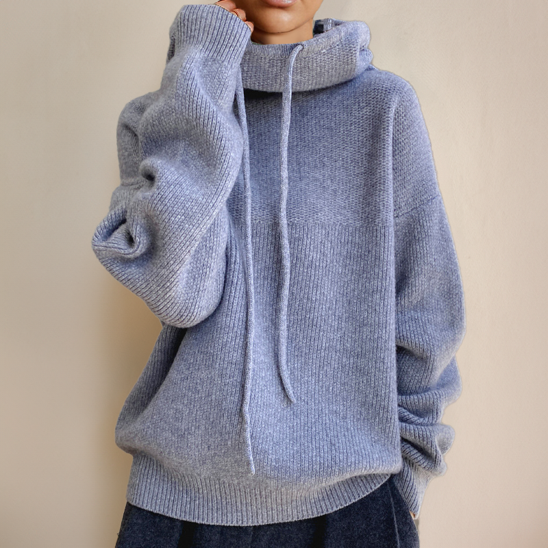 Ariana Lujo Diario – Suéter de Cuello Alto en Merino