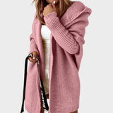 Marcela |  Cárdigan de Punto con Capucha Oversized