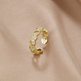 Cinthia - Anillo de oro y cristal