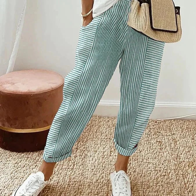 SOPHIA | Elegante en Pantalón Casual a Rayas
