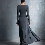 Naiara - Vestido midi con nudo lateral