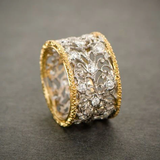 Teressa - Anillo de Hiedra Vintage con Zircón