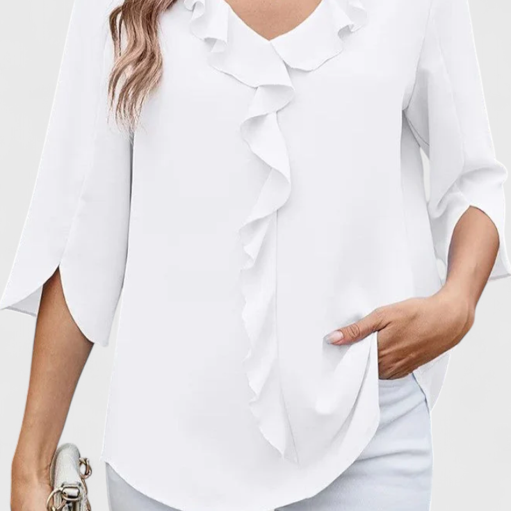 Annemiek Blusa Casual con Corte Suelto y Estilo Sofisticado