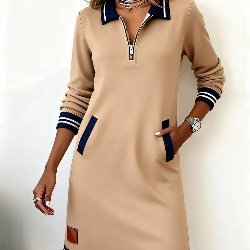Catalina | Vestido de Algodón de Manga Larga