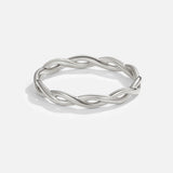 Anillo Giratorio de Plata 18K Infinidad