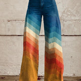 LÉA | Elegante en Pantalón Retro Zigzag