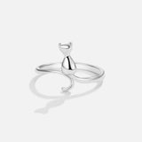Anillo de Plata Gato de Medianoche