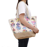 Pineapple Paradise – Bolsa de playa colorida con diseño tropical