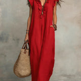 Luisa | Vestido Maxi Boho con Escote en V