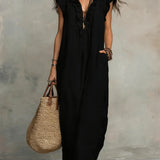Luisa | Vestido Maxi Boho con Escote en V