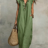 Luisa | Vestido Maxi Boho con Escote en V