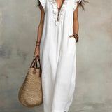 Luisa | Vestido Maxi Boho con Escote en V