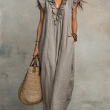 Luisa | Vestido Maxi Boho con Escote en V