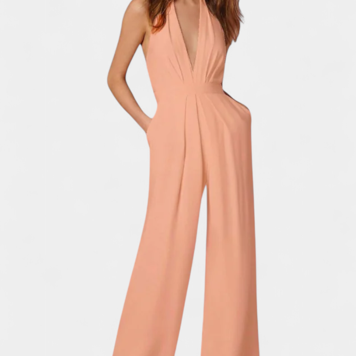 Lila Mono de Pierna Ancha con Elegancia Ligera