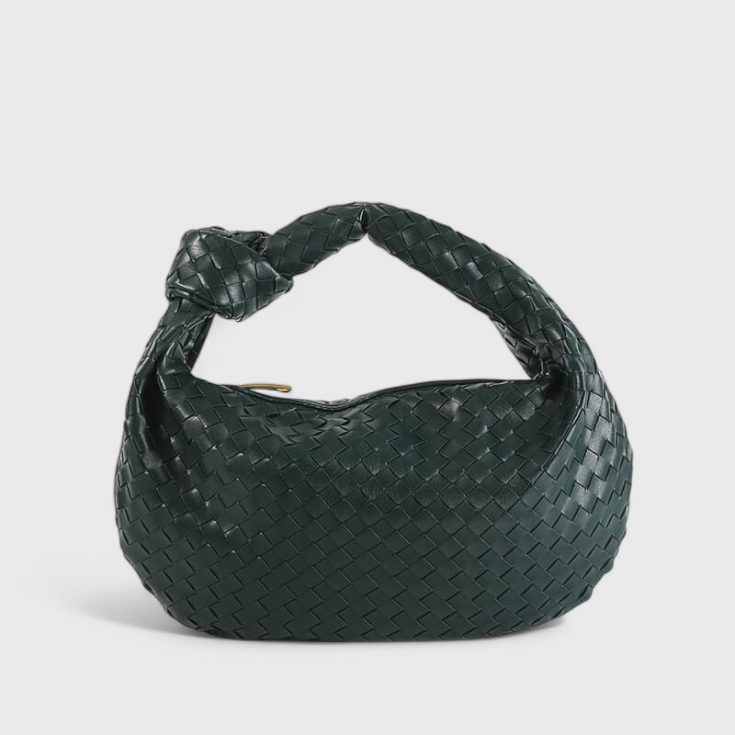Sage Bolso de Hombro Mediano Tejido