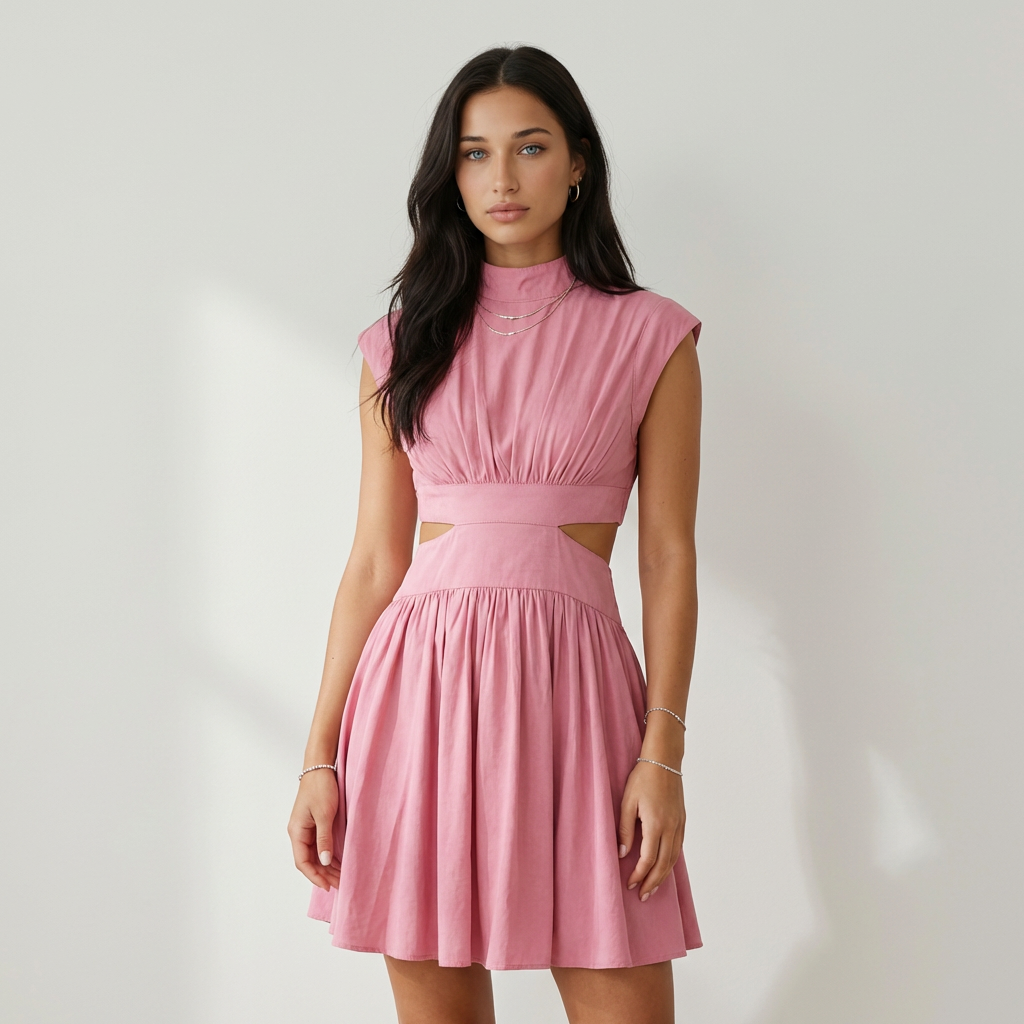 Alessandra Vestido Mini Abertura
