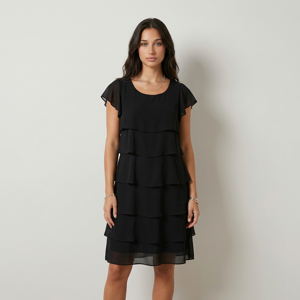Martina Vestido Midi con Volantes