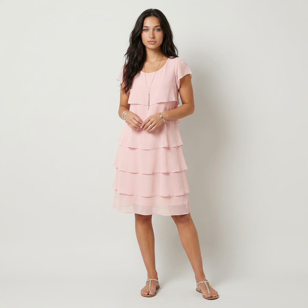 Martina Vestido Midi con Volantes